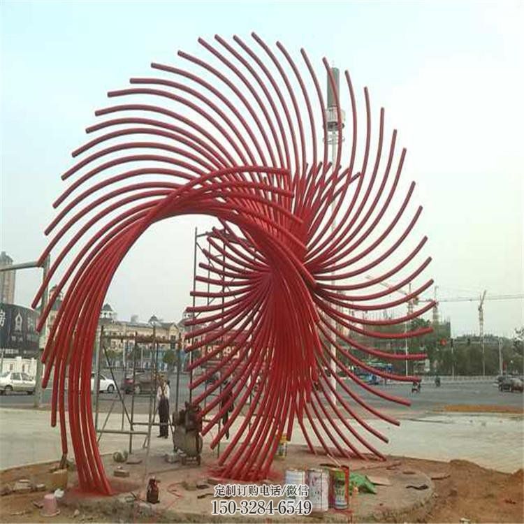 彩绘凤尾雕塑 景观雕塑 街头雕塑 彩绘凤尾雕塑 景观雕塑 街头雕塑