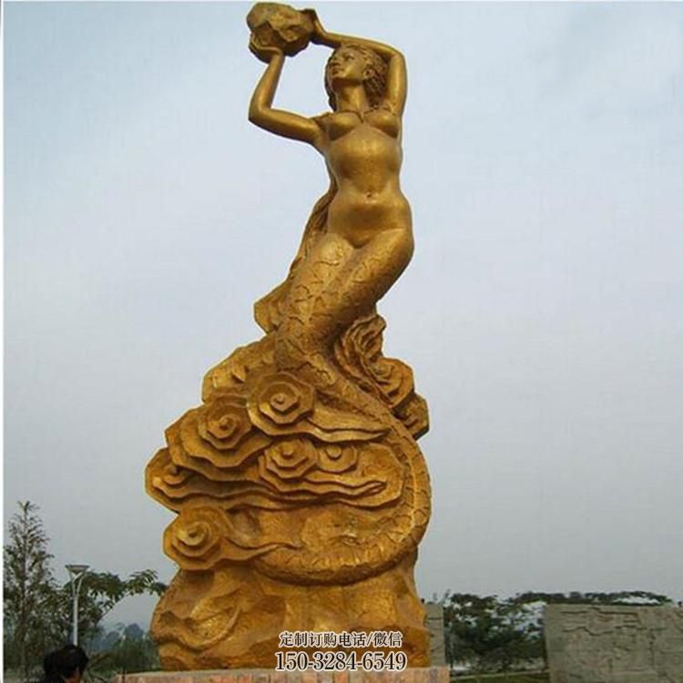 女娲补天雕塑,户外广场铸铜神话人物雕塑 女娲补天雕塑,户外广场铸铜神话人物雕塑