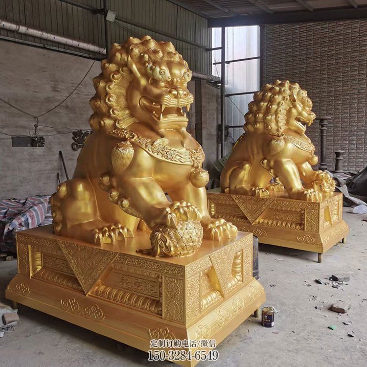狮子雕塑制造商,黄铜动物小品,铸铜蹲狮雕塑定制 狮子雕塑制造商,黄铜动物小品,铸铜蹲狮雕塑定制